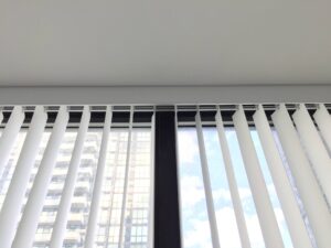 Close up of Vertical PVC Valance
